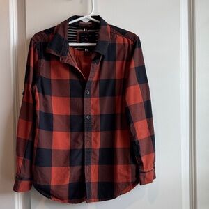 Cactus Red and Black Checkered Casual Shirt for Boys